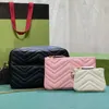 جديدة من ثلاث قطع سلسلة G Bag Bag مصمم فاخرة نساء كروس جسم حقيبة كتف من جلد الكتف.