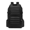 Mochila cáqui para homens oxford pano impermeável ao ar livre acampamento mochila adolescente camuflagem esportes caminhadas daypack masculino preto