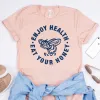 T-shirts njuter av hälsa äta din honung tee hs tpwk skjorta söt honungsbi grafiska tees harrys huströjor kort ärm tumblr topp fans gåva