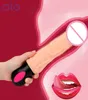 OLO Heating Realistic Dildo Vibrator Bendable 12 Mode Vagina Massager Sex Toys for Woman Female Masturbation Soft Silicone Y1912205896058