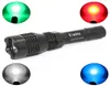 KC Fire Tactical Torch Q5 R5 LED 800LM Licht 802 Zaklamp WitRoodGroenBlauw Licht voor Outdoor Camping Jacht OL0061W3837329