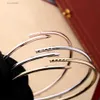 New Designer Bracelet 3mm Thinner for Women Cuff Couple Bangle Steel Jewelry Valentines Day Gift