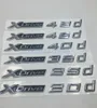 Biltrimstyling klistermärke för BMW X1 X3 X4 X5 Series XDrive 20D 25D 30D 35D 40D 45D 48D Emblem Badges Logo Letters7453512