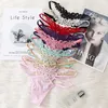 Women's Panties Lace Sexy Ladies Underwear Girls Thongs Hollow Thin Straps T Pants Cute Candy-colored Women