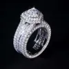 Fashion Jewelry Mens Vvs Moissanite 925 Sterling Silver Iced Out Custom Rings