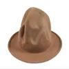 Fedora Hat for Women Men 100% australijska wełna poczuła szeroką grzbiet vintage jazzowy fedora hat para czapka zimowa chapme femme c0123252c