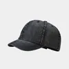 Casquettes de baseball Hommes Femmes Denim Baseball Hat Hip-Hop Fashion Distressed Short Brim Cap Retro Hats