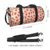 Duffel Bags Wattermelon Cartoon Saco de Viagem Fruta Bonito Yoga Esportes Grande Capacidade Novidade Ginásio Masculino Padrão Oxford Fitness