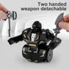 Fjärrkontroll Fighting Battle Robot Children RC Robot Game Handle Black Technology Combat Competitive Combat Parent-Child Toy 240304