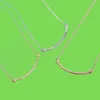 BLAUWE GADECTIEBOEK 925 SILVERE DEISSER VROUWEN DRUMEN HENS HANDERS HANDERS NAAR KALLACE DIAMAND Kettingen mode sieraden sleutelbeen ketting t eenvoudige gepersonaliseerde bruiloft cadeau2320669