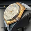 Klassische Armbanduhr, taktische Armbanduhr, AP Royal Oak Offshore-Serie 15711OI.OO.A006CA.01, Roségold-Herrenuhr, Chronograph