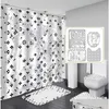 Shower Curtains Three-Piece Cool Print Sets High-Grade Must Set Bathroom Anti-Pee Non-Slip Deodorant Bath Toilet Mats Drop Delivery Dhxzi