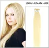 ELIBESS Extensiones de cabello con punta I #60 de 40,6 a 24.0 in, 0.04 oz/s, 100 s/paquete, pelo de queratina preadherido sin rubio platino humano 1315717