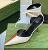 Элегантное платьеЖенские туфли на высоком каблуке Модные двухцветные сандалии на шнуровке из натуральной кожи Повседневная обувь с острым ремешком на щиколотке Роскошная дизайнерская обувь