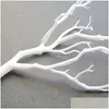 Ghirlande di fiori decorativi 1 pz 35 cm ramo di un albero artificiale simulazione pavone corallo plastica pianta finta balcone arredamento matrimonio fai da te Ho Dhb76