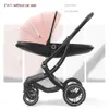 Barnvagnar Hot-Selling Designer Barnvagnar Ny grossist Baby Barnvagn 2in13 i 1 Läder Lyxig babyvagn med bilstol Mamma Nyfödd baby barnvagn Högt landskap