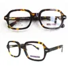 Okulary przeciwsłoneczne ramy wysokiej jakości okularów kwadratowych octanowych okularów mężczyzn Kobiety okulary okulary rama recepta optyczny