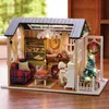 Architettura/Casa fai da te Regali di Natale Giocattolo fai da te Casa delle bambole Puzzle in legno in miniatura Casa delle bambole Giocattoli per bambini Regalo di compleanno Giocattoli Tempo di vacanza Z009