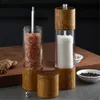 Moulin à poivre et à sel manuel en bois de couleur Antique, avec fenêtre Visible, noyau en céramique réglable, aide de cuisine 240304