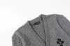メンズセーターCH23秋と冬の新しい刺繍装飾デザインニットセーターカーディガンレディースファッション用途ユニセックススタイル
