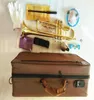 Helt ny professionell LT18043 BB Trumpet Instruments Golden Carved Brass Musical Instrument BB Trumpet 8618331
