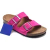 High quality Designer Comforts Sandals famous Leather Men Women sliders buckle strap flip flops Classic clog Suede Platform slides Summer Slippers shoes Size 36-46