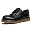 Chaussures habillées Maden Plate-forme en cuir pour hommes Noir Outsdoor Italien Bottes formelles Original Designer Cheville Casual Business