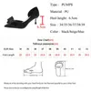 JMPRS Blue Bowtie Thin Heele Pumps Kobiet Autumn PU Skórzany poślizg na wysokich obcasach buty Woman Top Party Buty Mjer 240228