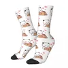 Men's Socks All Seasons Crew Stockings HUGS LOVE Panda Bear Harajuku Hip Hop Long Accessories For Men Women Birthday Present
