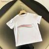 T-shirts lyxdesigner Baby Boys Girls Tshirts Summer Kids Clothing mode Kort ärm barn Kläder T-shirts Letter B Ptinted Tees Nice 240306