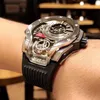 Fashion Sport Individual Domineering Luxury Men's Watches Rubber Band Quartz Wristwatches For Men Watch Calendar 220407282R