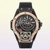 Wenfucheng Trendy Mens Watches Personnalized Tritium Men039S Grand cadran Pin Roude boucle quartz montre la montre-bracelet Sapphire2605713