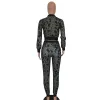 Suits Camouflage Two Piece Set Tracksuit Women Autumn Casual Camo Print Kortjacka Top and Pants Jogging Suit Outfits