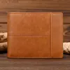 Money Clips Mens Wallet High Security RFID Credit Card Pockets Mens Genuine Leather Wallet Anti-theft Wallet L240306