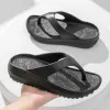 Thick-soled flip-flops for women, fashionable sandals for outer wear, soft-soled anti-slip beach shoes, trendy