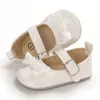 Babyschoenen Baby Meisjes Mary Jane Flats Strik Prinses Leren Schoenen Antislip Zachte Zool Wandelen