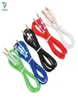 100 stks/partij 3.5 Jack o Kabel Mannelijke/mannelijke pure kleur LF Streep shell Aux Kabel Voor iPhone Auto hoofdtelefoon Luidsprekerdraad Lijn Aux Cord6451518