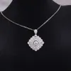 Mode smycken halsband Anpassa VVS Moissanite Diamond Pendant 18k Guldpläterade diamanter Hot Sale Chain Halsband för bröllop