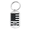 Nyckelringar rostfritt stål nyckelar väska charm Black Lives Matter Women Pendant Halsband Keychain Ring Tillbehör Män mode BLM CAR DHIKZ