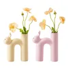 Vases Desk Planter Ornaments Modern Ceramic Flower Vase Plants Pot Statue For Dining Room Wedding Living Party Holiday