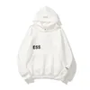 Hoodie designer hoodie homens camiseta com capuz carta impressão zíper manga em torno do pescoço solto suéter branco cinza algodão streetwear