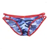 Mutande Traspiranti Intimo da uomo Slip Sexy Mesh a vita bassa Custodia per pene Sospensorio Camouflage Gay Bikini Mutandine