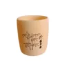 タンブラー4パックナチュラルバンブーティーカップを飲むための日本の水コーヒー/ワイン/ミルク飲料ドリンクウェアセット