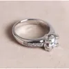 Vvs 18k Gold Plated Rings for Women Fine Jewelry Engagement Moissanite S925 Silver Bull Head Diamond Ring