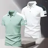 Polos para hombre Camisetas de manga corta Polo de verano para hombre Breathe Cool Tops Material de seda de hielo atlético