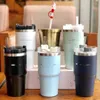 Fashion Double-Layer Large Capacity Car Vacuum Cup Holiday Gift Stainless Steel Christmas Cooperation Straw Cup