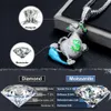 Glow in the Dark Bling Dollar Money Bag Pendant Necklace 925 Silver Lab Moissanite Diamond Iced Out Hip Hop Jewelry