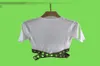 Été femmes tricots t-shirts lettre jacquard pull à manches courtes pull tricot loisirs haut décontracté Clothing4734502