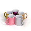Mugs Custom Logo Personlig Gold Metal High Gloss Finish Ceramic Coffee Mug