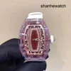 Женские часы Спортивные часы RM Watch Rm07-02 Женская серия Rm0702 Оригинальный женский розовый синий кристаллический корпус с бриллиантами